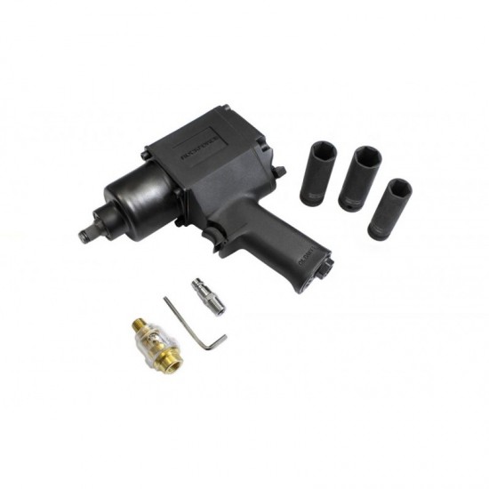 Пневматичен гайковерт ROCKFORCE 1/2" 960Nm + 3 вложки Пневматичен гайковерт ROCKFORCE 1/2" 960Nm + 3 вложки