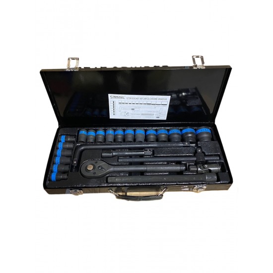 Гедоре с ударни вложки 1/2" STAHLMAYER 24-части Гедоре с ударни вложки 1/2" STAHLMAYER 24-части