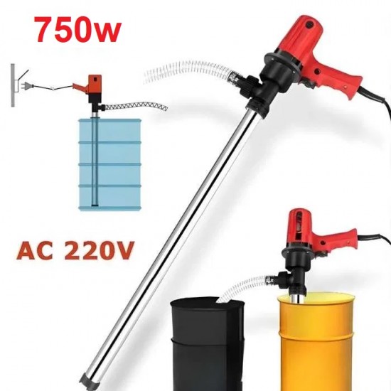 Електрическа помпа за гориво за варел 220V / 750W – дебит до 100 л/мин Електрическа помпа за гориво за варел 220V / 750W – дебит до 100 л/мин